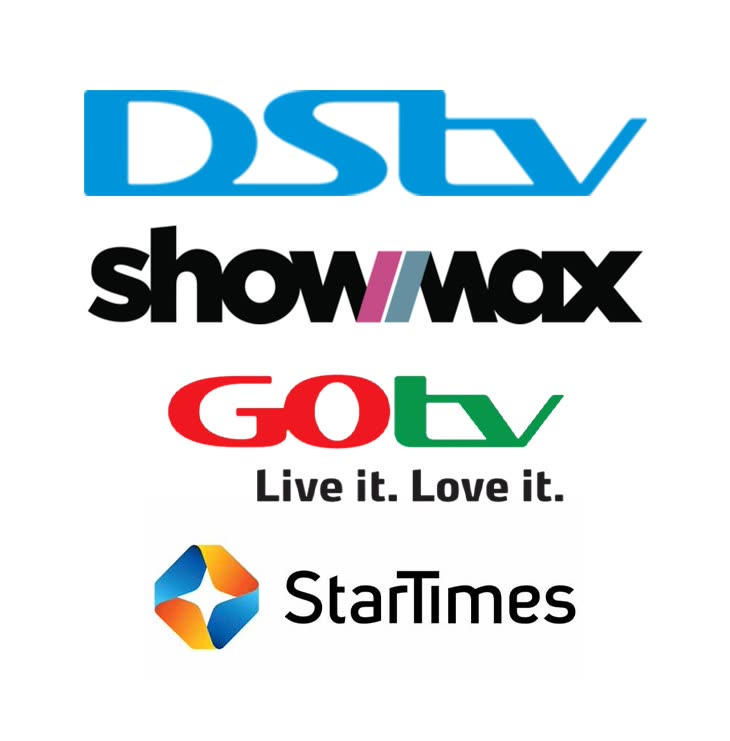 Cable TV providers including DStv, GOtv, StarTimes and Showmax